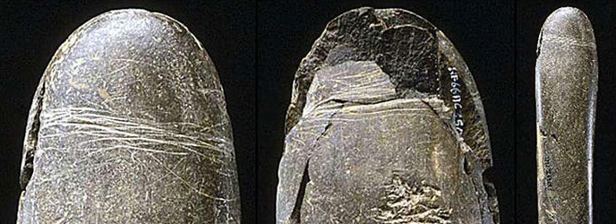 sextoy - Stone phallus from the Hohle Fels Cave (28 kyr old, Credit: J. Liptak)
